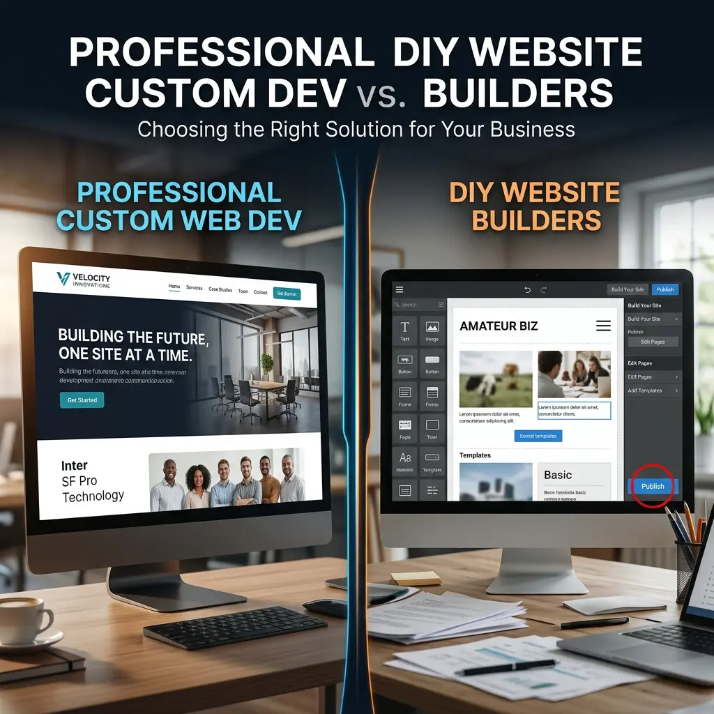Why Professional Custom Web Development Outperforms DIY Templates in 2025