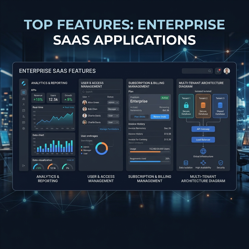Top 10 Features of Successful Enterprise SaaS Applications in 2025