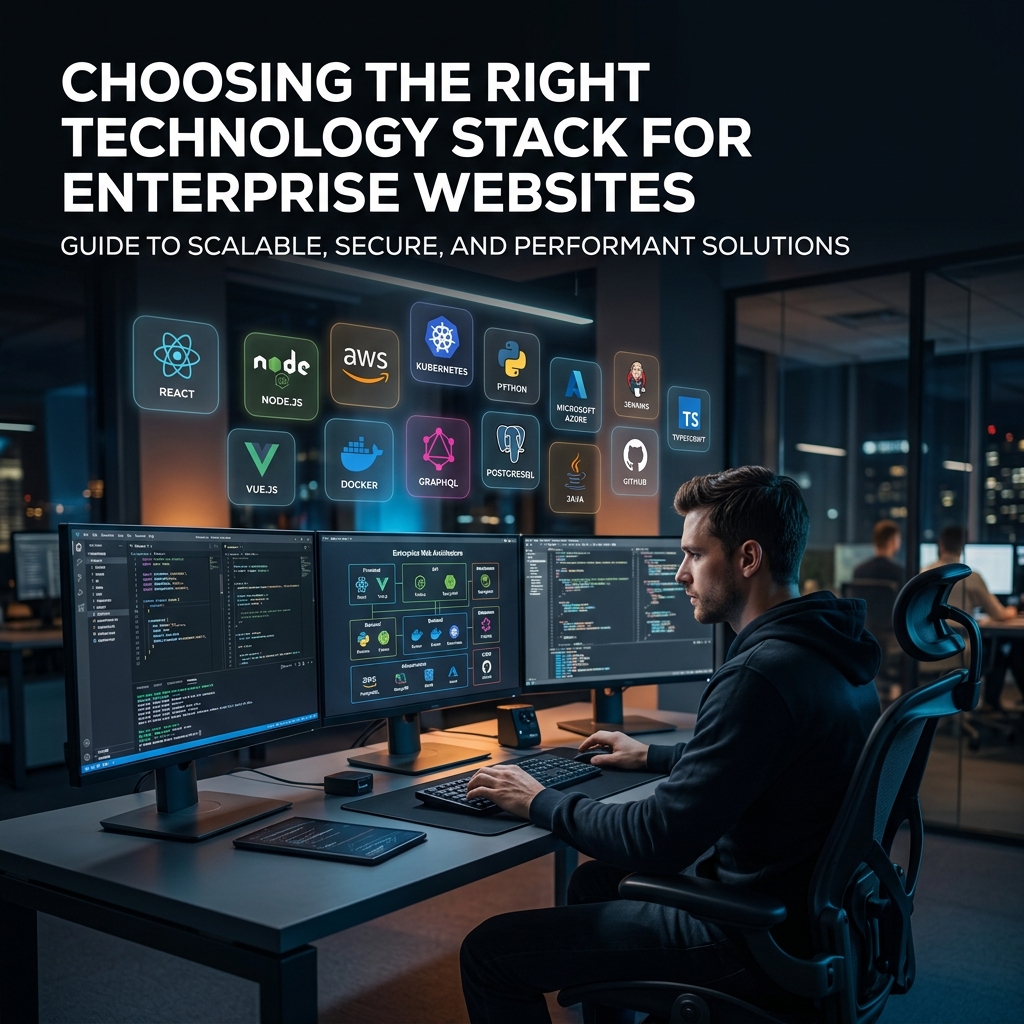 Choosing the Right Tech Stack for Your Enterprise Website in 2025