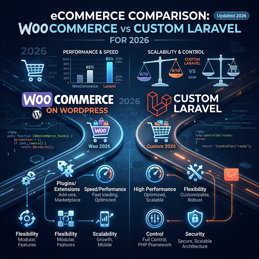 WooCommerce vs Custom Laravel Ecommerce: Which Should Your Business Choose?